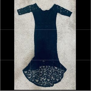 Black lace dress